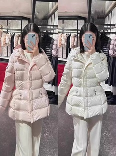 蒙家小蛮腰收腰显瘦的轻便款冬季保暖显瘦超轻免洗亮面女士羽绒服
