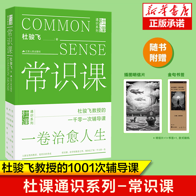 杜课通识系列-常识课杜骏飞教授的1001次人生辅导在学校教育之外，却决定了每一个人的一生开启心灵之智治愈心灵的哲学书籍