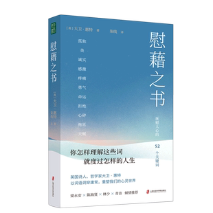 慰藉之书 你怎样理解这些词就度过怎样的人生 英国诗人、哲学家大卫·惠特以词语洞穿庸常,重塑我们的心灵世界 心灵哲学书籍