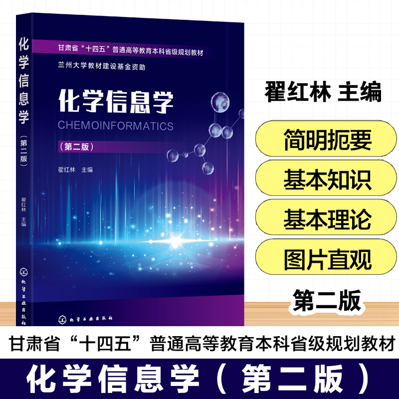 化学信息学 第二版 翟红林 化学信息学基础 化学结构计算机表示方法特点 高等学校化学工材料生物环境本科化学信息学课程基础教材