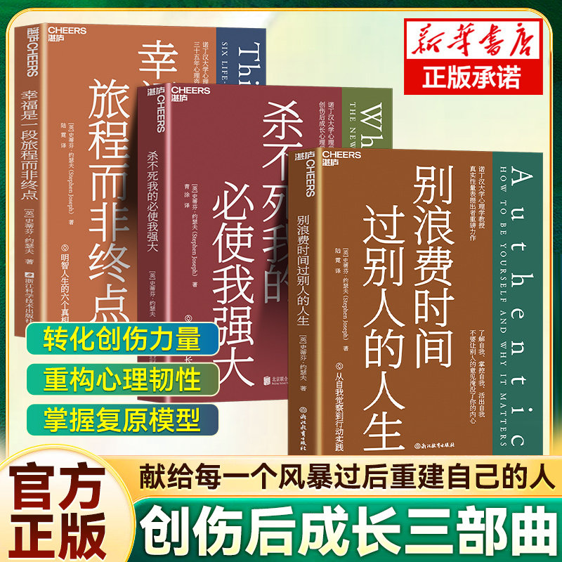 【3册】别浪费时间过别人的人生+幸福是一段旅程而非终点+杀不死我的必使我强大 积极心理学 心理急救与重建 创伤疗愈 心理学书籍