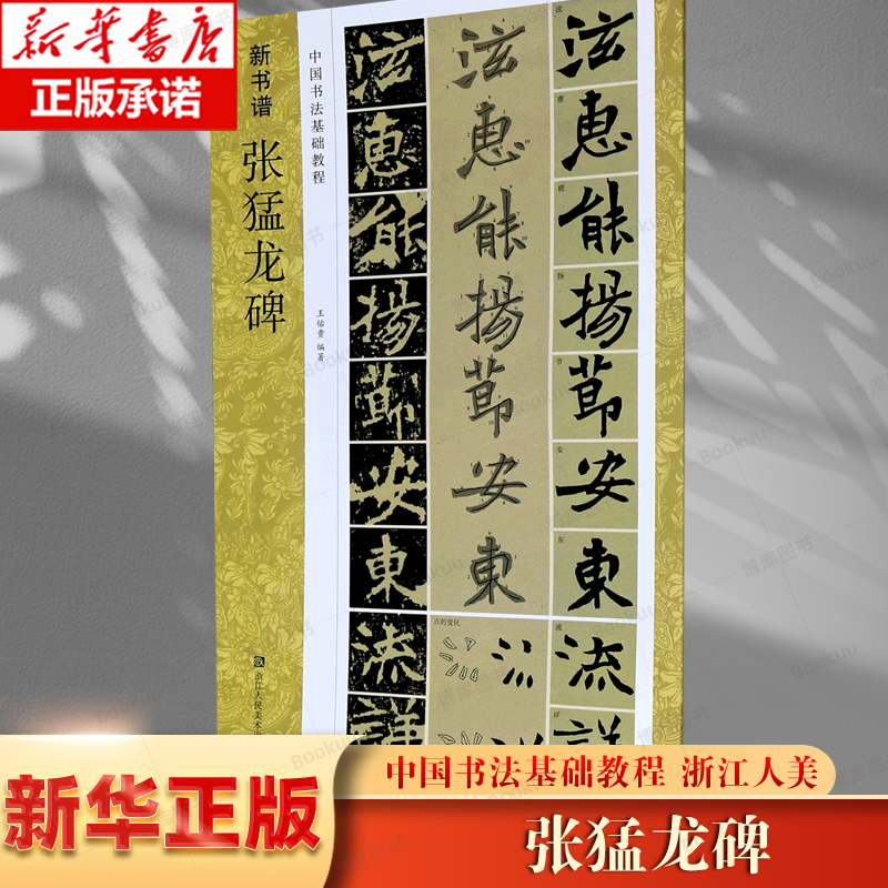张猛龙碑(中国书法基础教程)/新书谱 博库网 高清原碑帖+笔画技法+章法结构+集字创作入门 浙江人民美术出版社