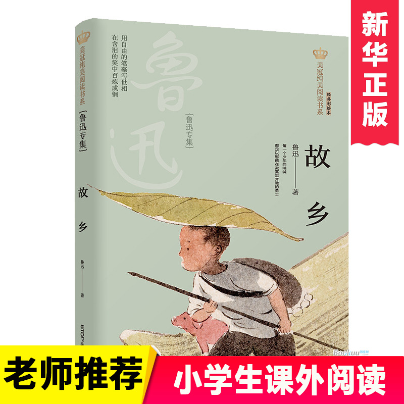 故乡(鲁迅专集经典彩绘本)/美冠纯美阅读书系 儿童文学名家名作系列作品小学生课外阅读书籍三四五六年级课外书阅读