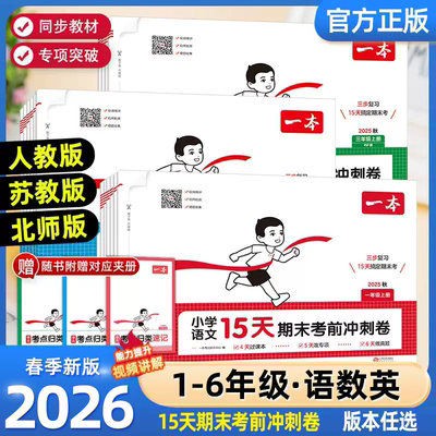 一本小学语文15天期末考前冲刺卷