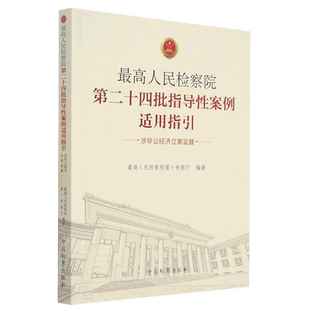 最高人民检察院第二十四批指导性案例适用指引(涉非公经济立案监督)官方正版 博库网