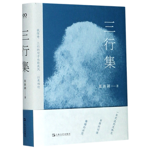 现货速发 三行集 复旦大学中文系教授张新颖著中国当代诗集作品 另著沈从文的前半生/当代批评的文学方式/迷恋计 上海文艺出版社