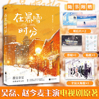 【赠纪念票根+明信片+海报+贴纸】在暴雪时分实体小说书 墨宝非宝 吴磊赵今麦主演同名电视剧原著小说 蜜汁炖鱿鱼作者书籍正版