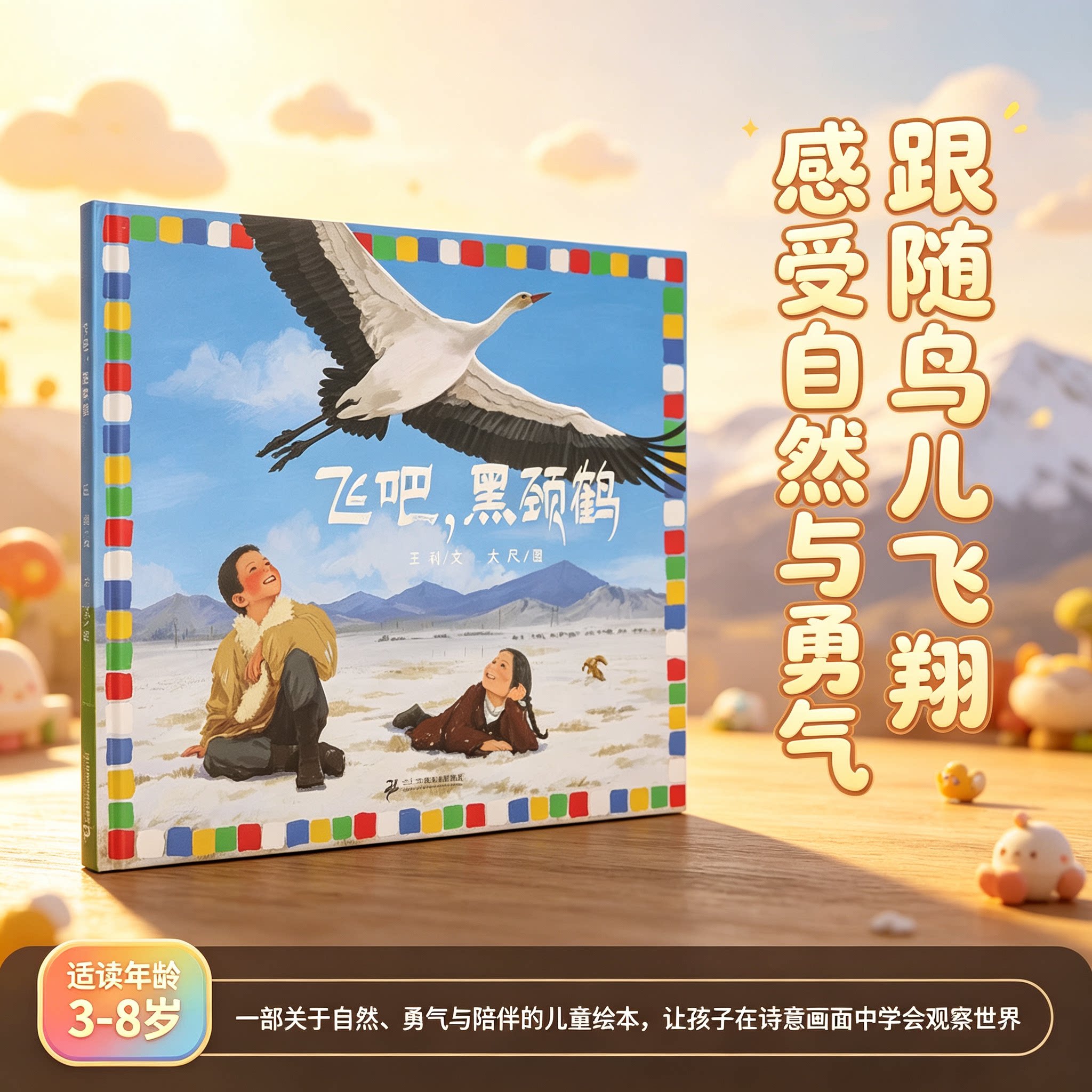 飞吧黑颈鹤 小海鹦童书馆 自然生态保护主题图画书 青藏高原人文故事 展现高原生灵之美 3-8 岁儿童生命教育亲子共读童书 博库网图片