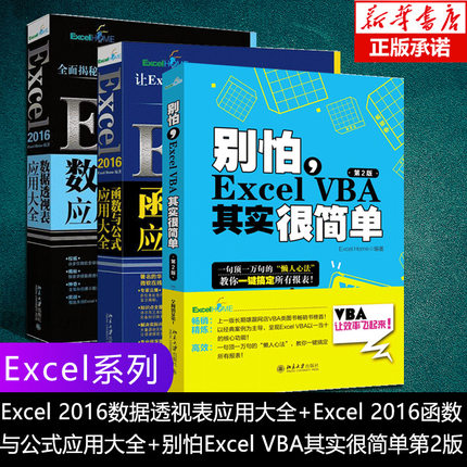 Excel2016数据透视表应用大全+Excel2016函数与公式应用大全+别怕Excel VBA其实很简单(第2版)