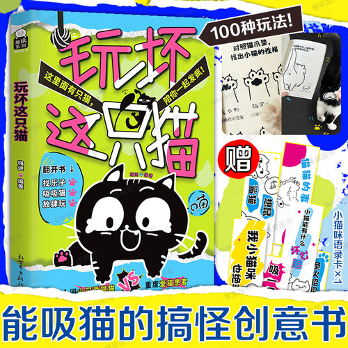 玩坏这只猫 趣玩类的搞怪创意书籍 集手工、生活、DIY等各种形式 总计100种云养猫也可以玩起来的创意玩法 养猫猫奴创意手工书籍