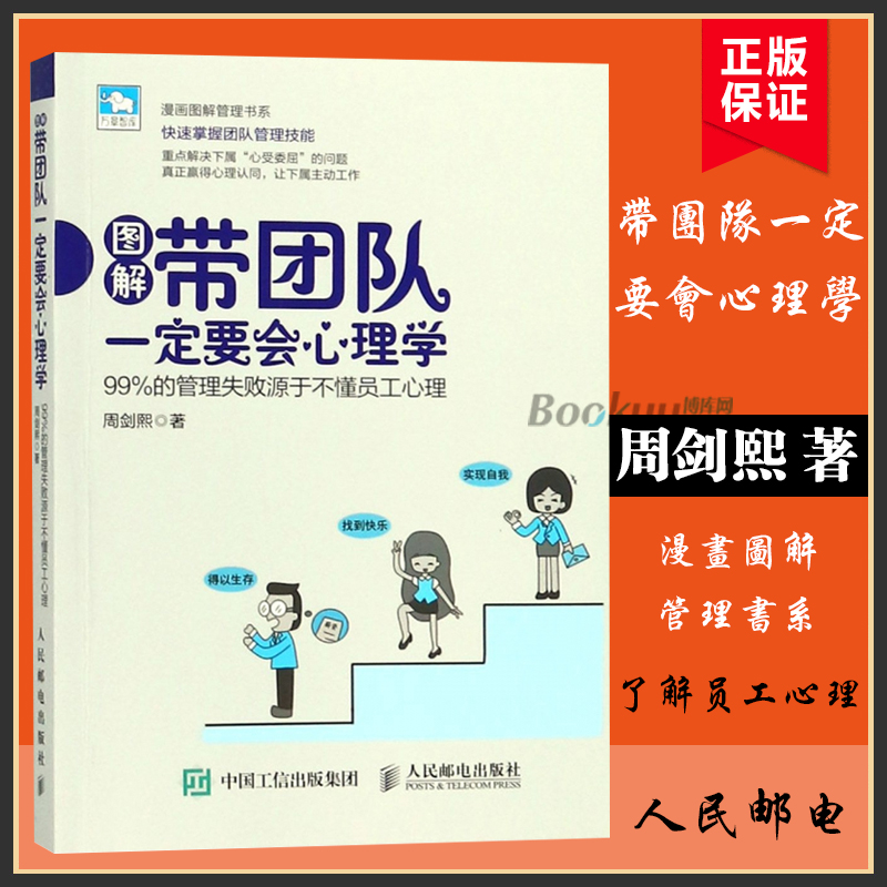 图解带团队一定要会心理学 周剑熙著 (99%的管理失败源于不懂员工心理)/漫画图解管理书系/万章智 企业管理书籍正版 博库网 书籍/杂志/报纸 企业管理 原图主图