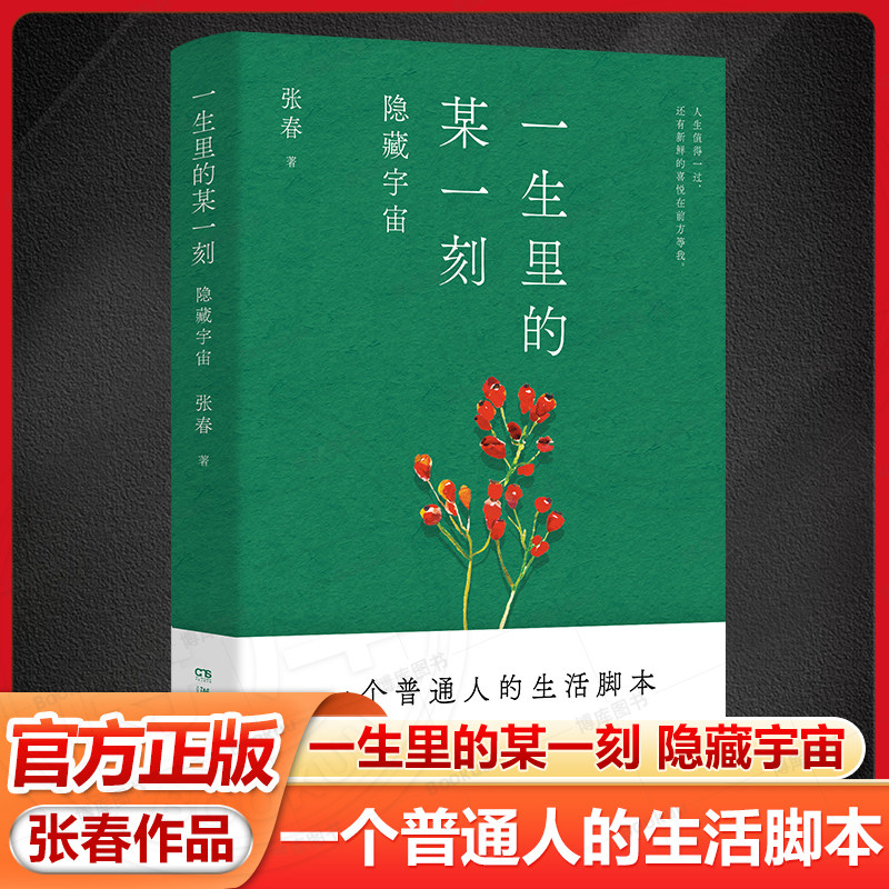 一生里的某一刻 隐藏宇宙 张春 为普通人提供生活脚本 豆瓣2018年度&ldquo;温暖&middot;治愈&rdquo;图书新版 湖南文艺出版社