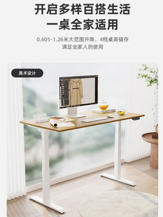乐歌E5S/E5-N双电机智能电动升降桌实木居家办公电脑桌学习桌书桌