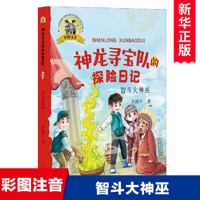 智斗大神巫/神龙寻宝队的探险日记 谷清平著 一二三年级小学生课外阅读书籍带拼音睡前故事书冒险侦探小说儿童文学读物 正版