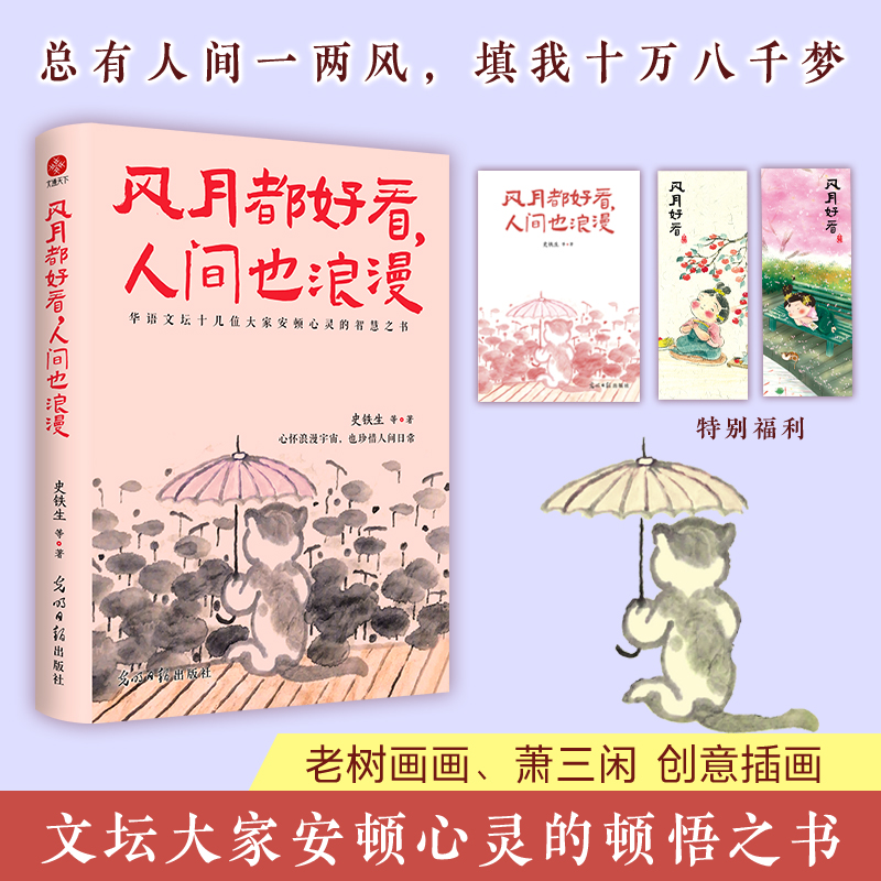 风月都好看 人间也浪漫 史铁生 汪曾祺 丰子恺 梁实秋等华语文坛十几位名家安顿心灵的顿悟之书。总有人间一两风，填我十万八千梦