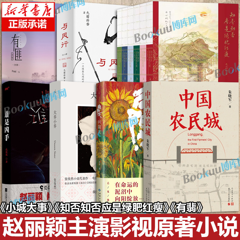 【赵丽颖主演影视原著小说】中国农民城《小城大事》向阳花 谁是凶手大乔小乔《乔妍的心事》与凤行知否知否应是绿肥红瘦有匪有翡图片