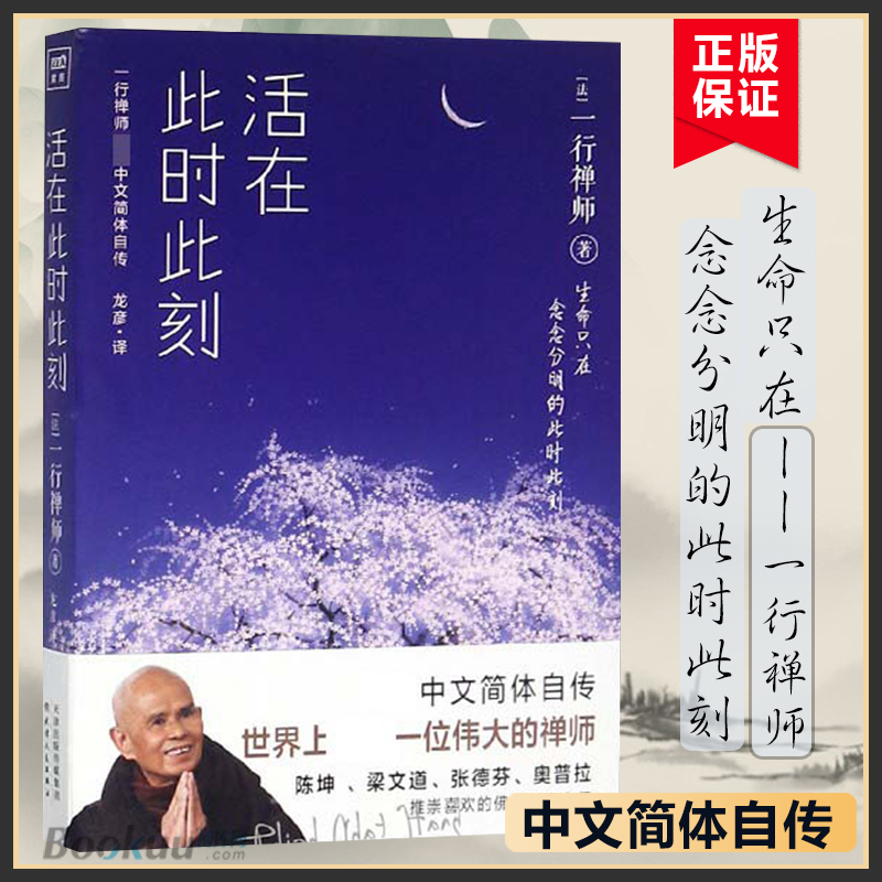 【正版】活在此时此刻 一行禅师修行手记 一本教你活出生命意义的灵性之书 讲述一行禅师真实的生活经历心灵励志书籍 博库网