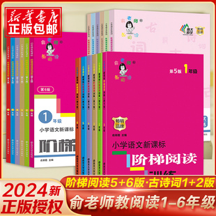 俞老师阶梯阅读训练一二三四五六年级全国通用第五版 古诗词小学生语文123456上下册通用课外阅读理解专项练习教阅读新课标 第六版