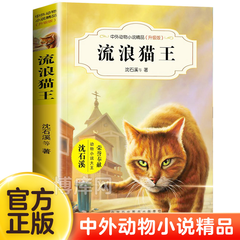 流浪猫王 沈石溪中外动物小说精品升级版 9-12岁儿童文学励志动物成长故事 三四五六年级小学生课外阅读书 安徽少年儿童出版社