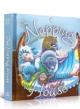 Audrey Wood: The Napping House 打瞌睡的房子纸板书 英文原版绘本 2-6英语启蒙故事图画书廖彩杏吴敏兰推荐常青藤爸爸书单正进口
