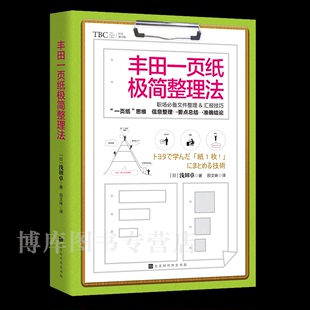 适用于职场任何文件资料 丰田一页纸极简整理法 文件整理汇报技巧 职场 逻辑思考企业管理书籍博库网 一页纸工作技巧