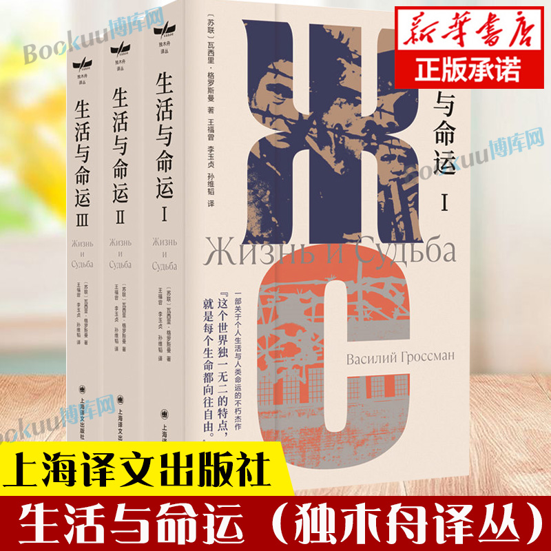 生活与命运 独木舟译丛苏格罗斯曼著 孙维韬王福曾李玉贞译 一部关于个人生活与人类命运的不朽杰  外国小说书籍 上海译文出版社