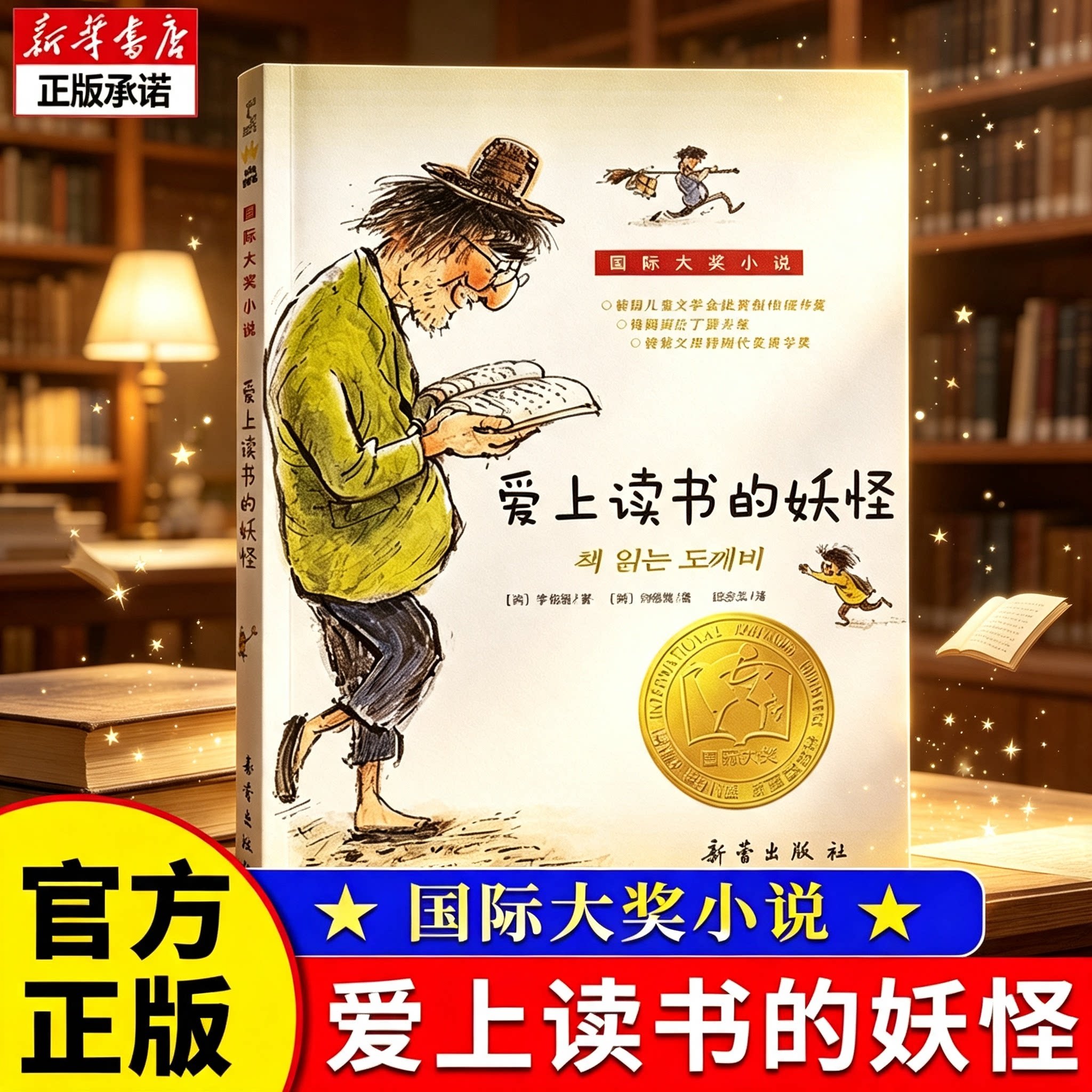 爱上读书的妖怪罗湖区三年级寒假课外书国际大奖小说升级版 儿童文学青少年校园励志故事书三四五六年级小学生课外老师 非注音