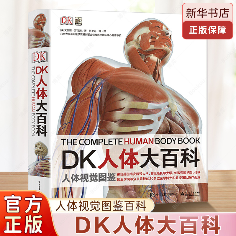 DK人体大百科(精)  人体视觉鉴赏图鉴 人体构造解析 人体解剖学科普百科书籍 医学生练习使用涂色学习指南图书籍