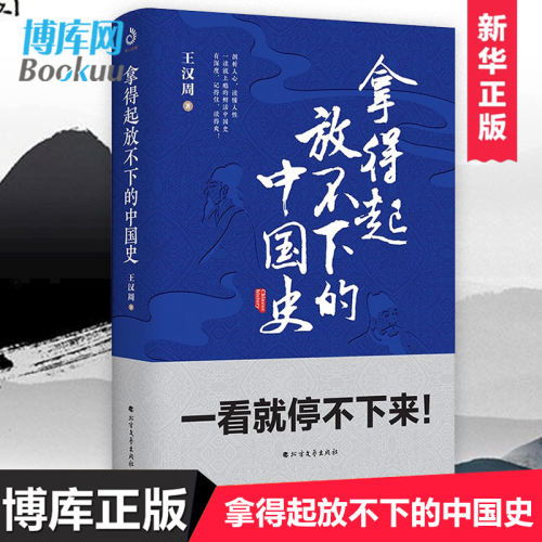 新华正版 拿得起放不下的中国史 王汉周 汉咩咩爱历史 汉周读书等抖音账号  媲美历史的温度一看就停不下来的中国史 科普类书