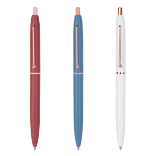 never金属中性笔黑色0.5 签字笔ins冷淡风极简自动黑笔按动式 重手感金属笔磨砂学生北欧系列