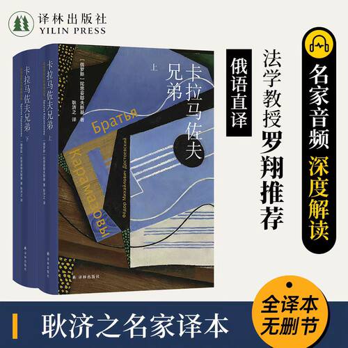 卡拉马佐夫兄弟（上下册）陀思妥耶夫斯基精选集 长篇心理小说耿济之名家译本罗翔推荐版世界名著经典畅销外国文学原著罪与罚译林