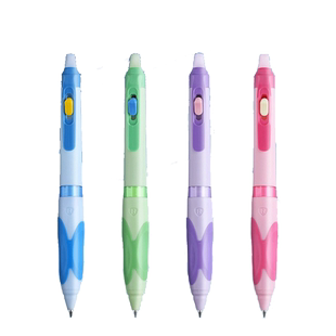 晨光蝴蝶握K5301按动可擦笔中性笔3-5年级专用优握按动式热可擦水笔魔力摩擦笔儿童可爱晶蓝色黑色笔芯