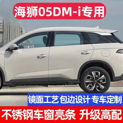 比亚迪海狮05DM-i车窗饰条DM门窗户边框改装饰专用车身不锈钢亮条