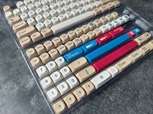 机械键盘暖色豆奶键帽球帽61 108 104 pbt热升华