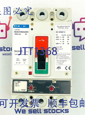原装供应进口 BILL BJS3100AAMV 断路器 100A