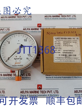 原装供应波登管 BSPG-V 压力表 0-16 kg/cm2