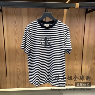 字母條紋純棉短袖 4RD204G國內(nèi)CK T恤 經(jīng)典 男士 Jeans25秋季 新款