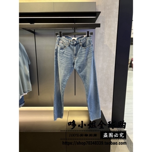 Jeans男装 简约直筒牛仔长裤 J325385国内代购 2024春季 新品