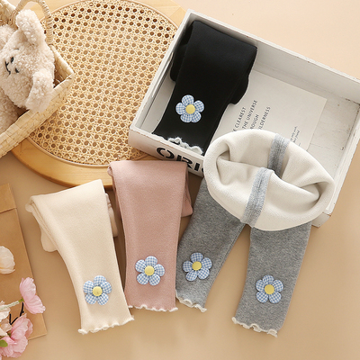 2025新款女童加绒加厚打底裤