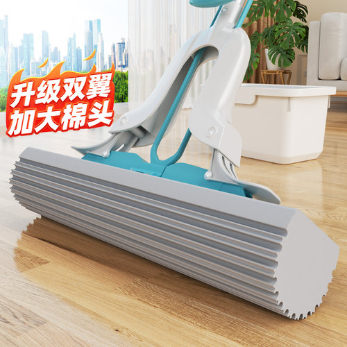 美丽雅拖把家用海绵头卫生间