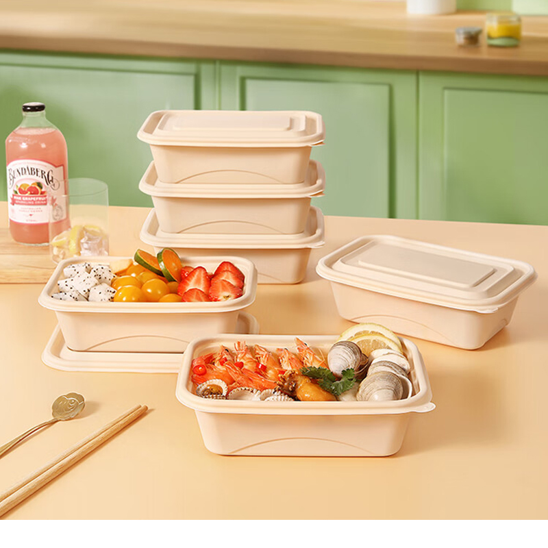 美丽雅方形淀粉基可降解餐盒