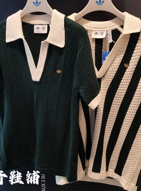 adidas originals x CLOT 联名款 SS25 V领短袖Polo衫   JP1615
