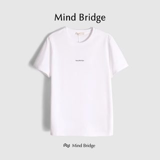 Mind Bridge正品100%纯棉短袖T恤男女潮牌夏季简约纯色半袖打底衫