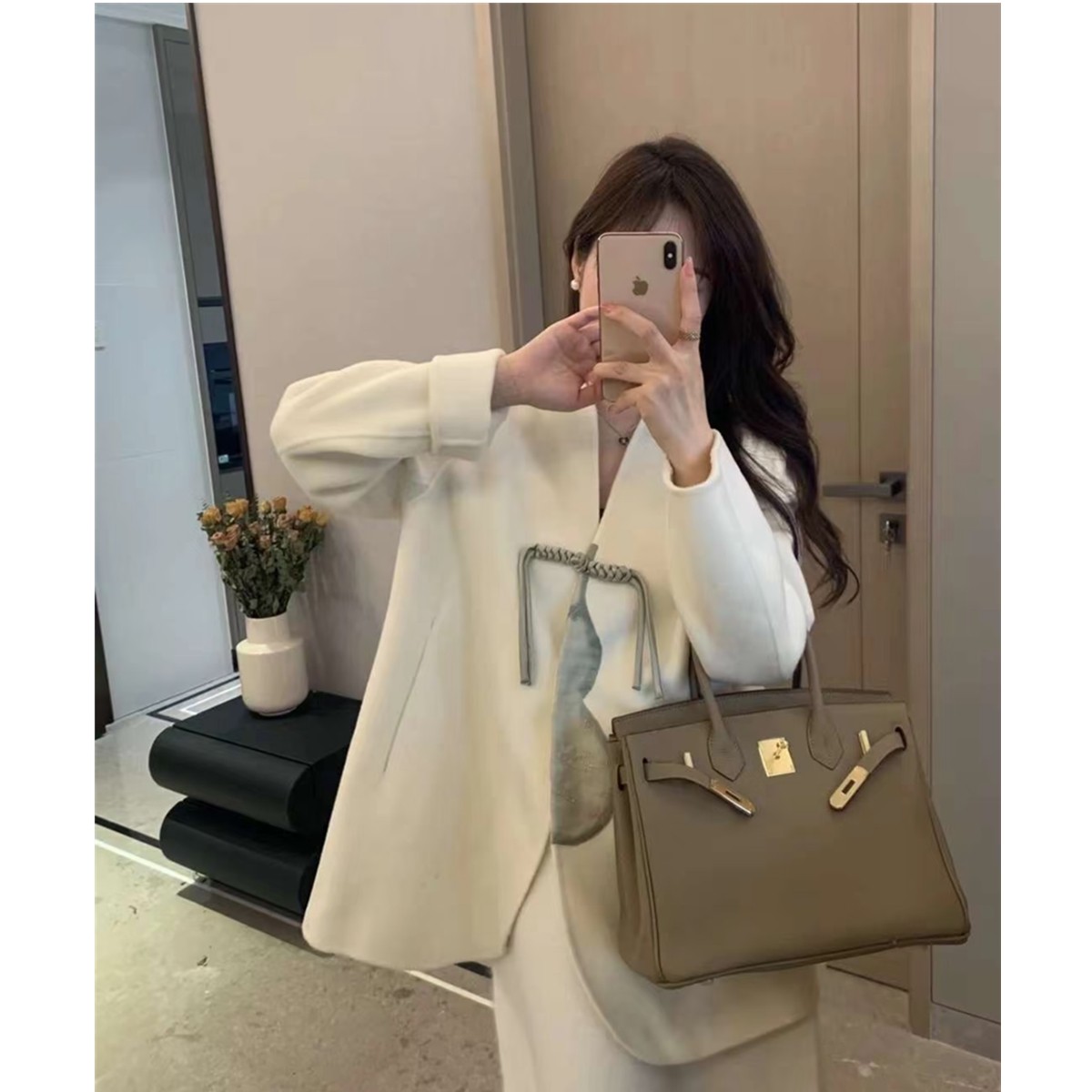 生哥家 商场700+高货！天丝羊毛！女式高级感新中式国风毛呢大衣