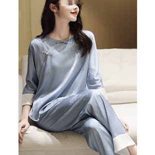 冰丝凉感亲肤家居服睡衣套装 生哥家 春夏薄款 捡漏 一套才30多