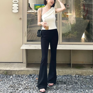 生哥家 仅67条！丝般顺滑亲肤！高货女士春夏显瘦高腰微喇休闲裤