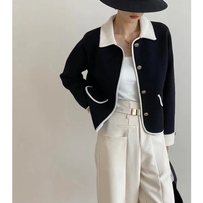 生哥家 半卖半送！太香啦！女士气质百搭小香风羊毛呢外套