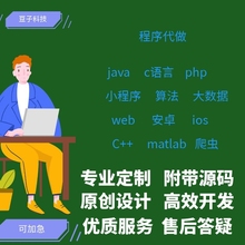 java代做ssm程序springboot项目web前端html设计vue小程序开发