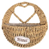 户外创意墙壁挂花篮装 饰花篮藤编草编柳编花盆墙挂吊篮花盆壁挂