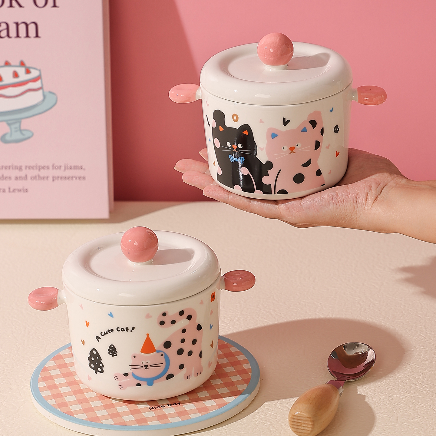 鹿谷川陶瓷炖盅易清洗